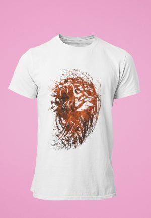 Fire lion t-shirt design