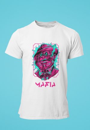 mafia monkey tshirt design