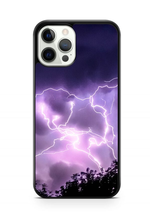 Purple Lightning phone case