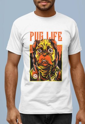 PUG life tshirt design