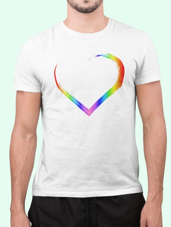 Heart Rainbow T-shirt with heart image