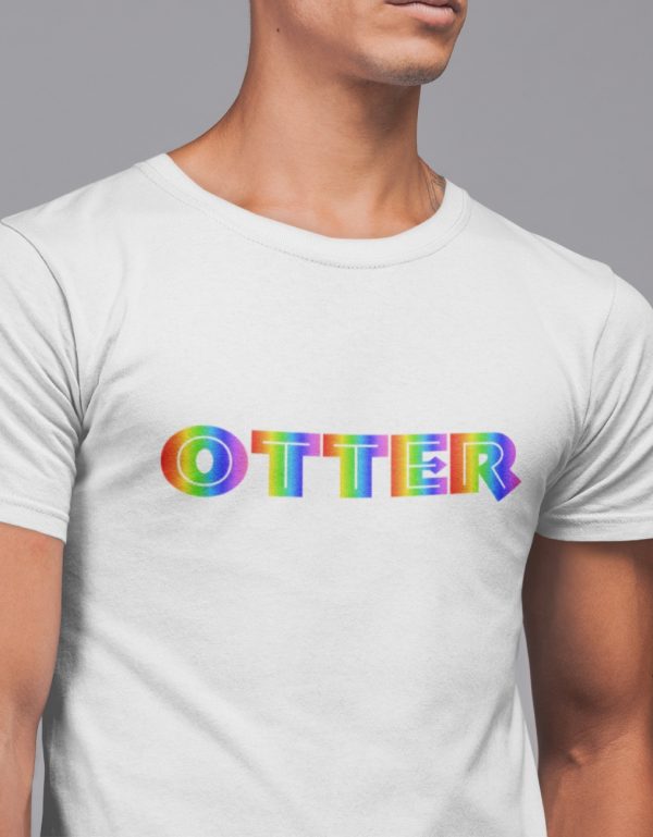 otter t-shirt with text design