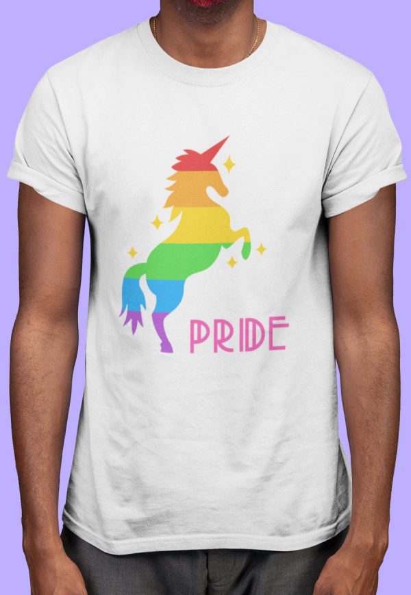 Pride unicorn t-shirt with unicorn image