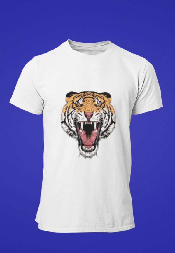 Tiger t-shirt image of a roaring tiger