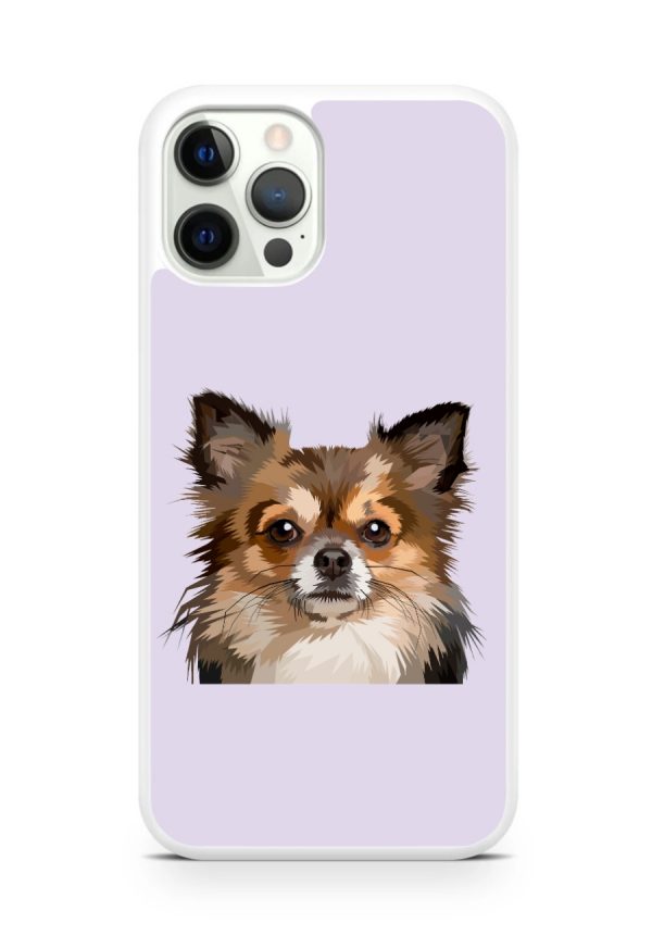 little dog phone case with mini dog image