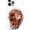 Fire lion phone case with lion image