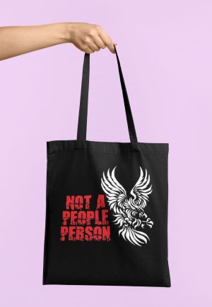 Not A People Person Tote Bag with eagle image