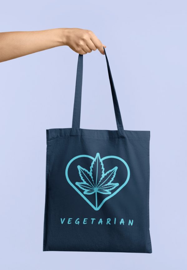 Vegetarian Tote with leaf image