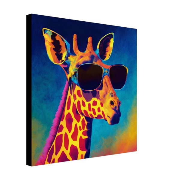 Giraffe Wearing Sunglasses canvas.