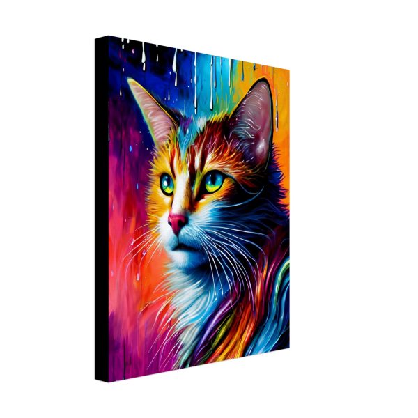 Colourful Cat canvas print