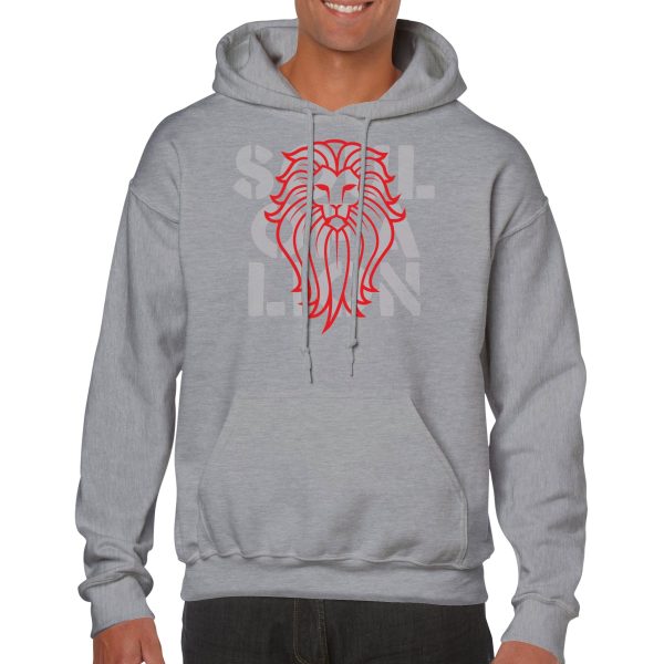 hoodie featuring Soul of a lion text with lion image.