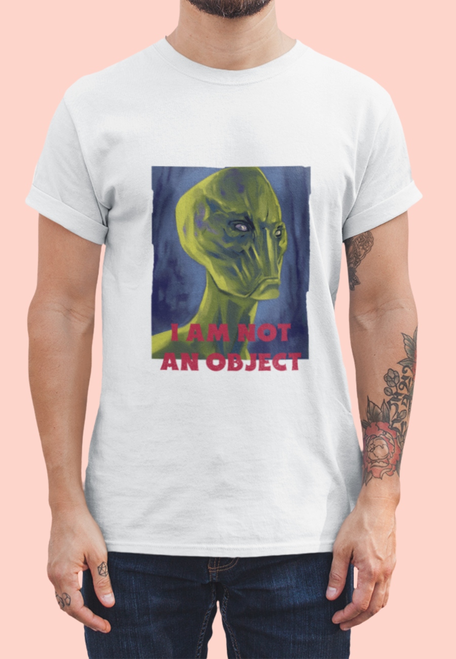 Not an object TEXT with alien head image