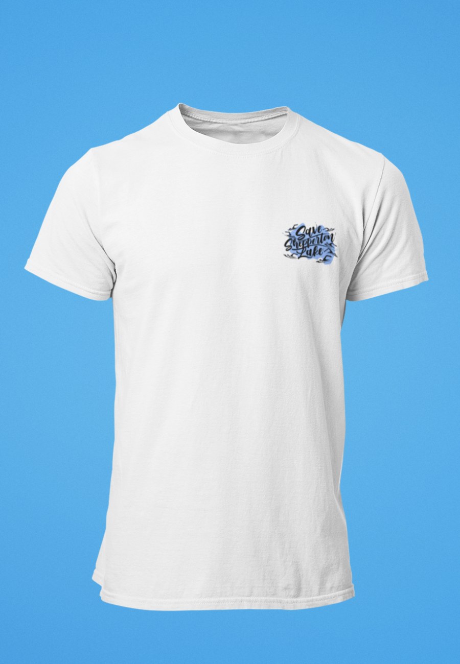 Save The Lake T-Shirt mock up.