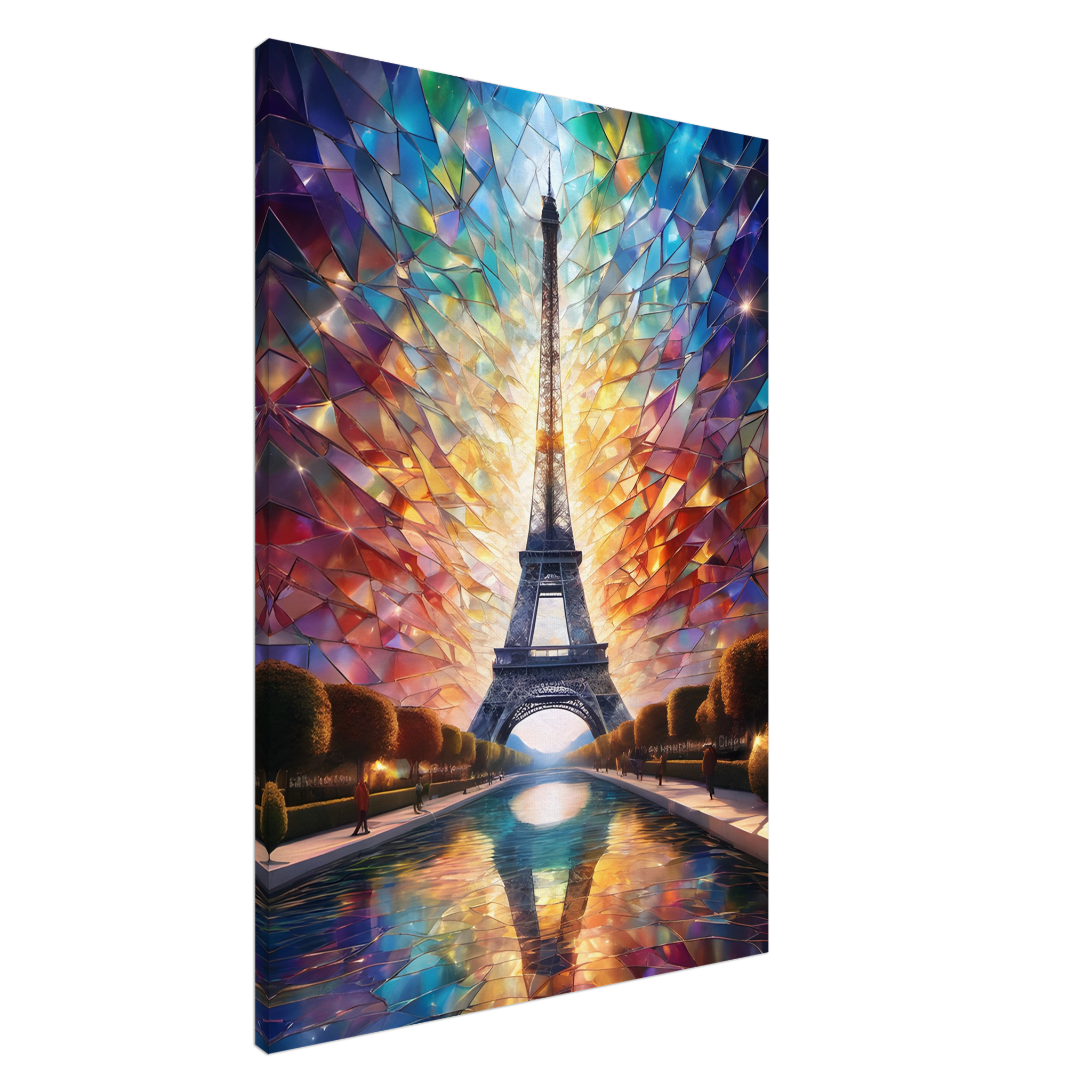 Eiffel Tower mosaic canvas